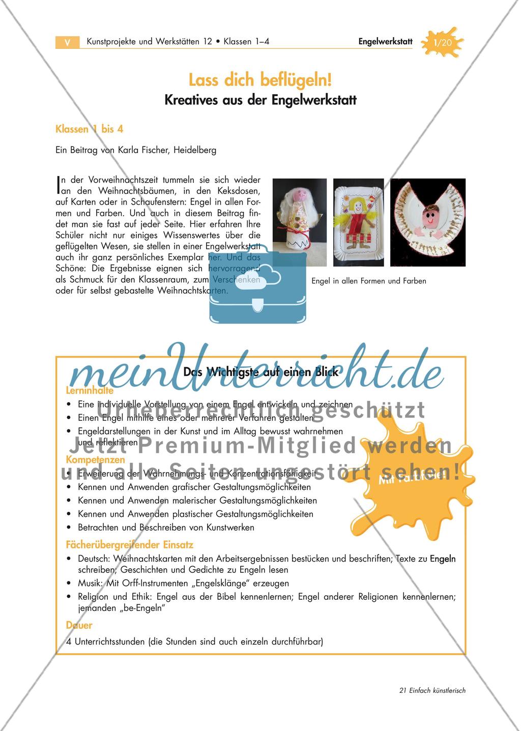 Gestaltung von Engeln mit unterschiedlichen Verfahren Preview 1