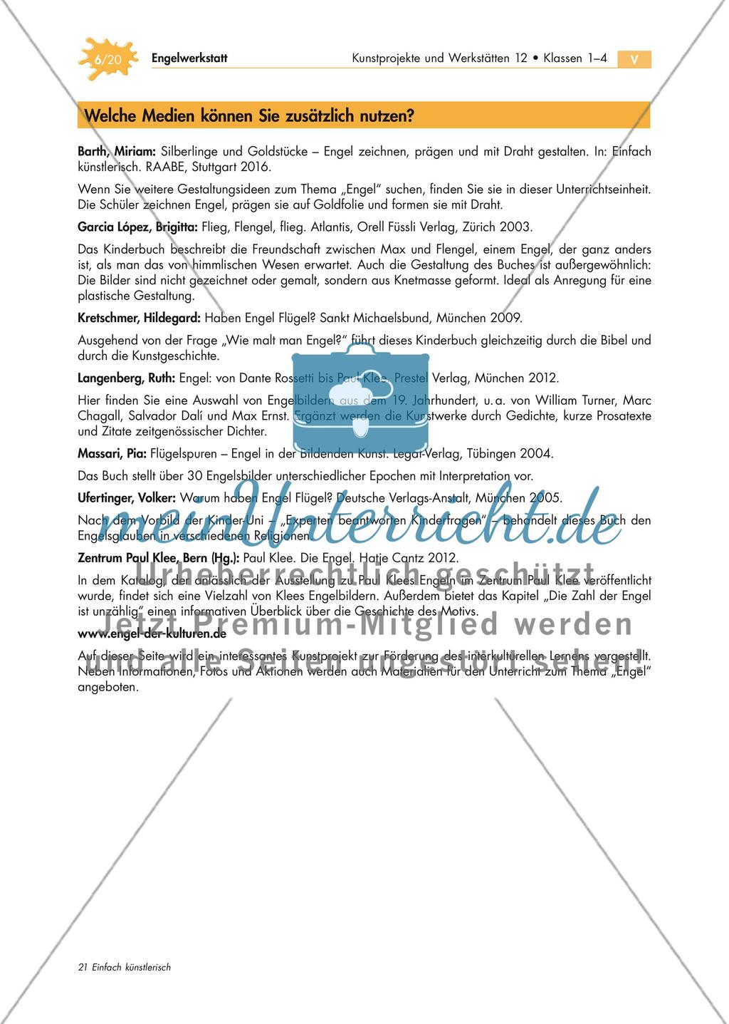 Gestaltung von Engeln mit unterschiedlichen Verfahren Preview 6