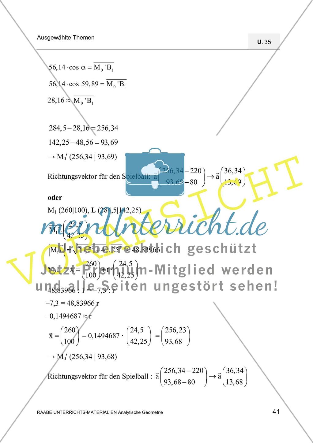Analytische Geometrie auf dem Billardtisch Preview 14