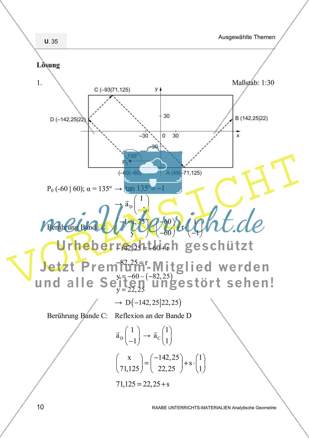 Analytische Geometrie auf dem Billardtisch Preview 7