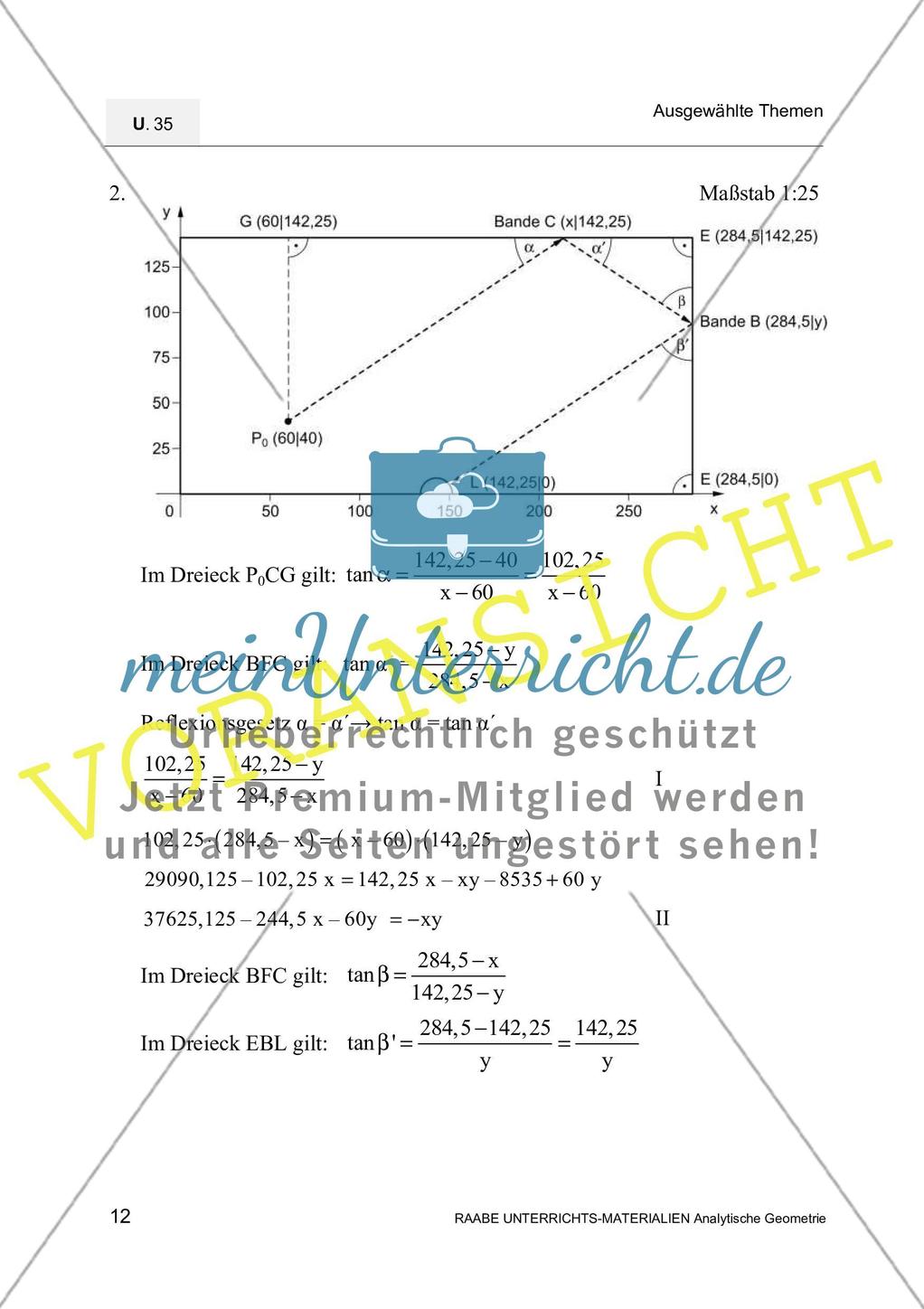 Analytische Geometrie auf dem Billardtisch Preview 9
