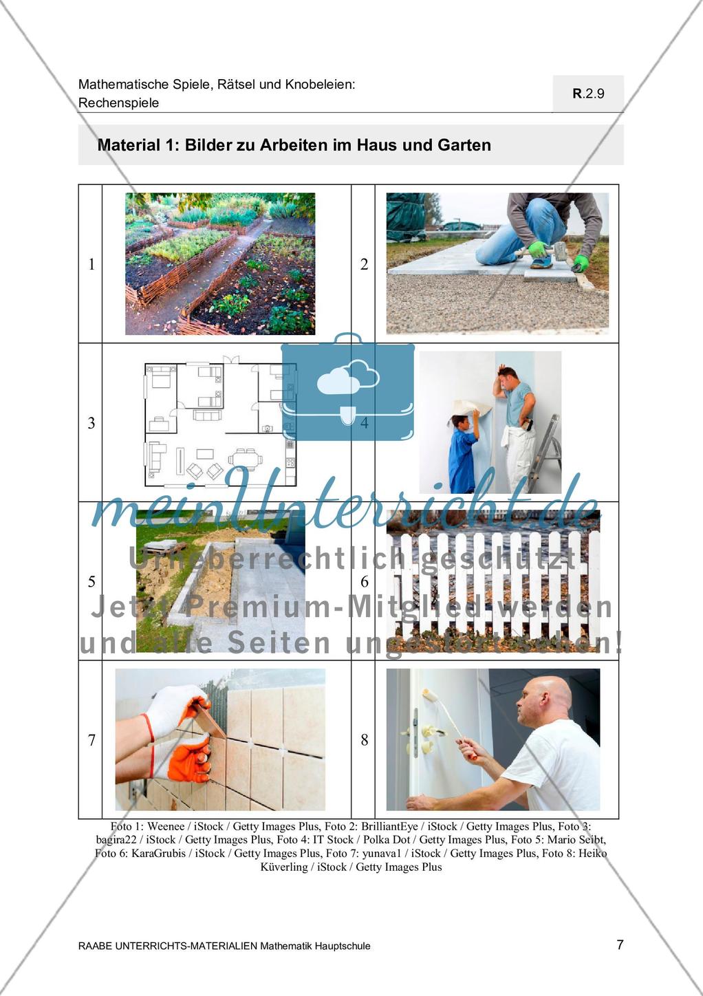 Sachinformationen zum Thema Arbeiten im Haus und Garten Preview 1