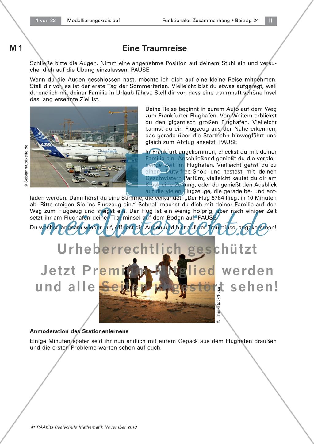 Stationenzirkel: Mathematische Modellierungen Preview 1