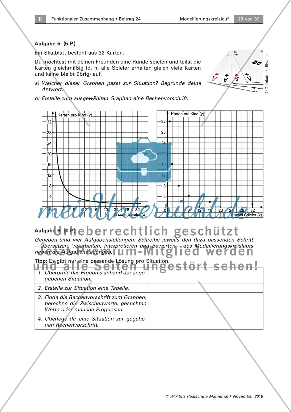 Stationenzirkel: Mathematische Modellierungen Preview 20