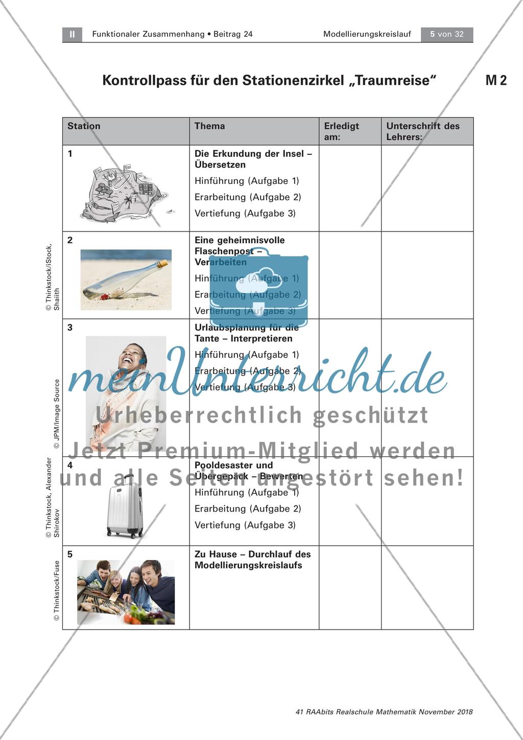 Stationenzirkel: Mathematische Modellierungen Preview 2