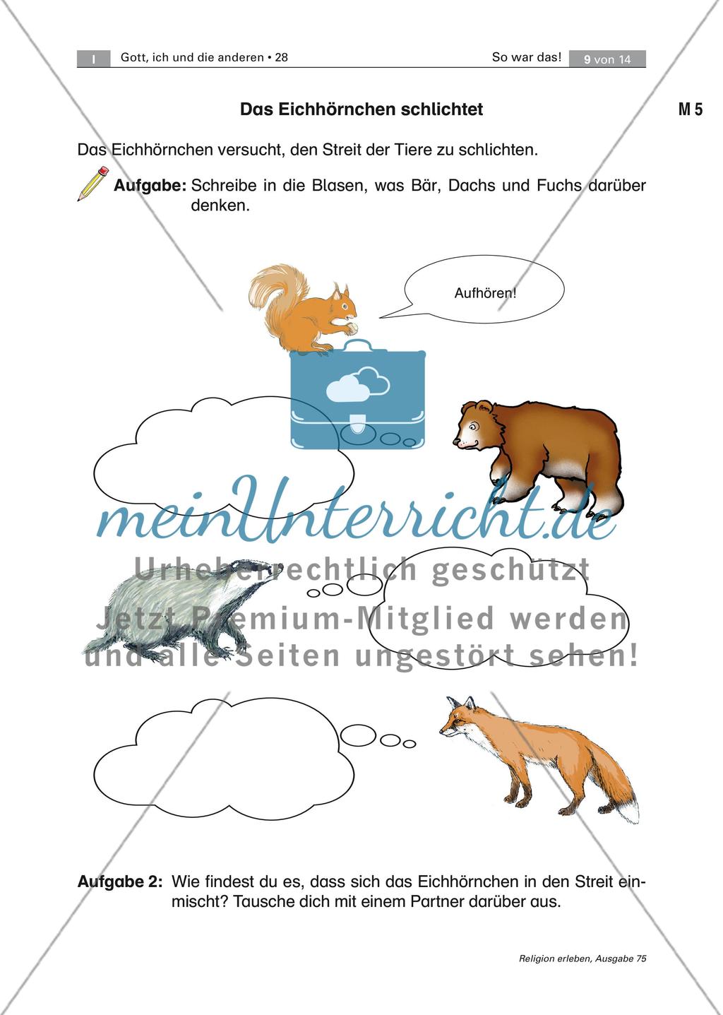Bilderbucharbeit: Streit und Versöhnung Preview 11