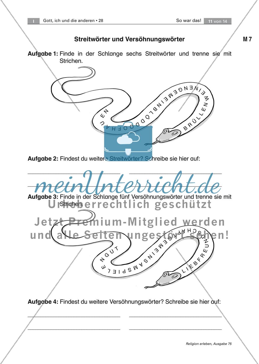 Bilderbucharbeit: Streit und Versöhnung Preview 13