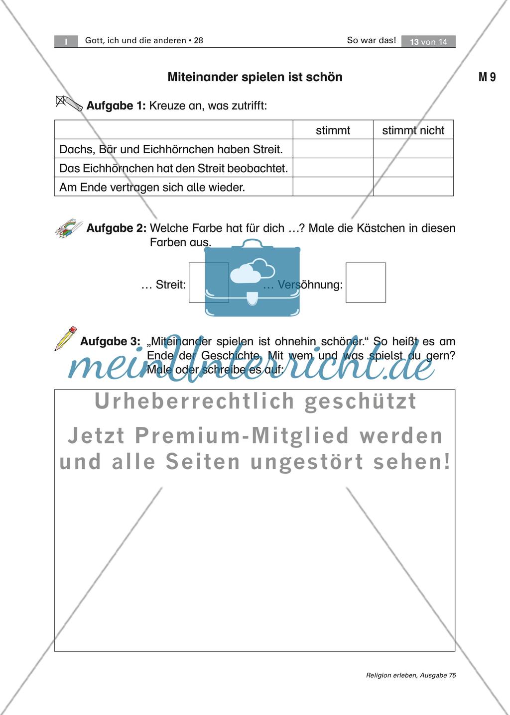 Bilderbucharbeit: Streit und Versöhnung Preview 15