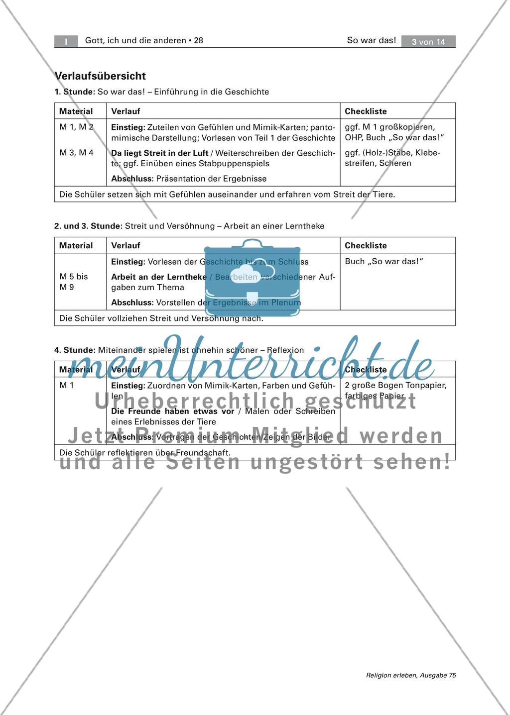 Bilderbucharbeit: Streit und Versöhnung Preview 3