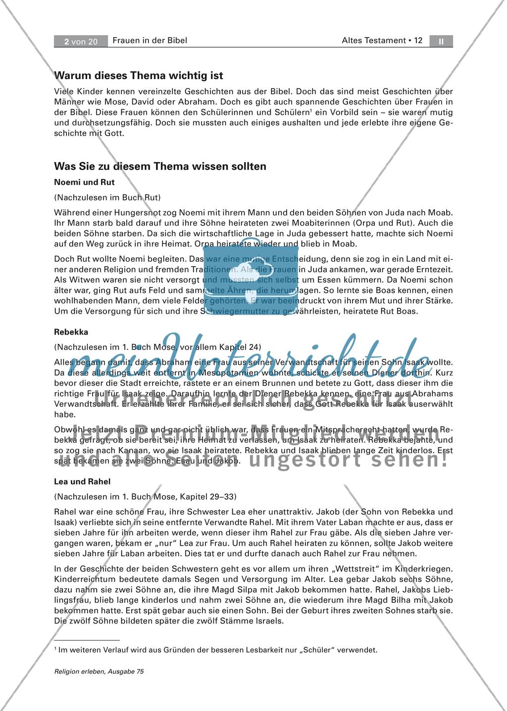 Altes Testament: Frauen in der Bibel Preview 2