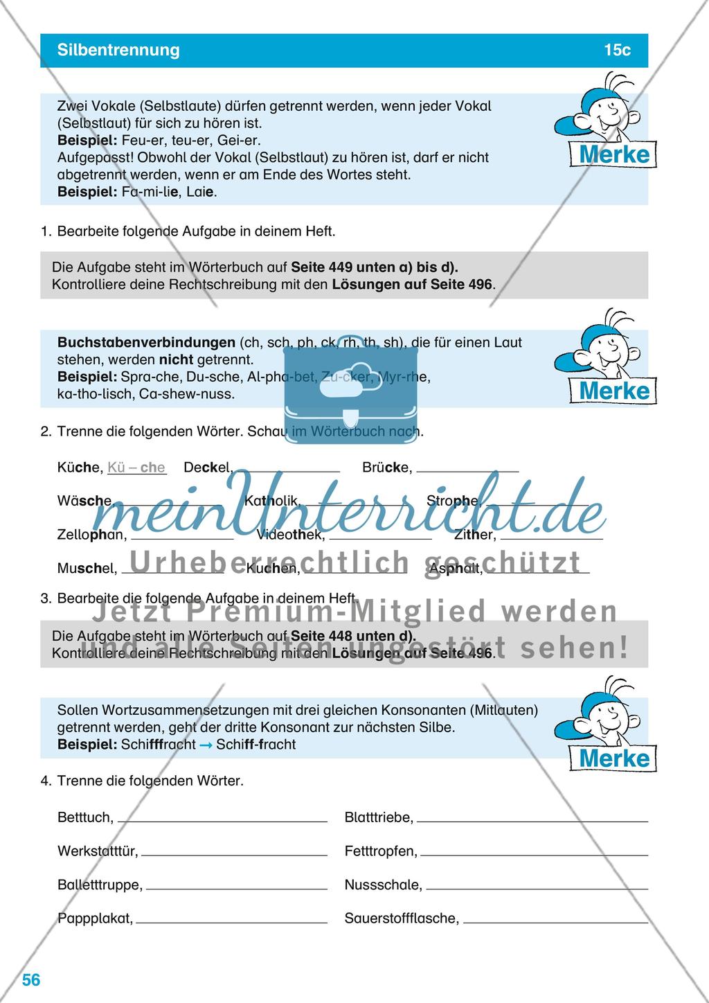 Lerneinheit: Silbentrennung Preview 3