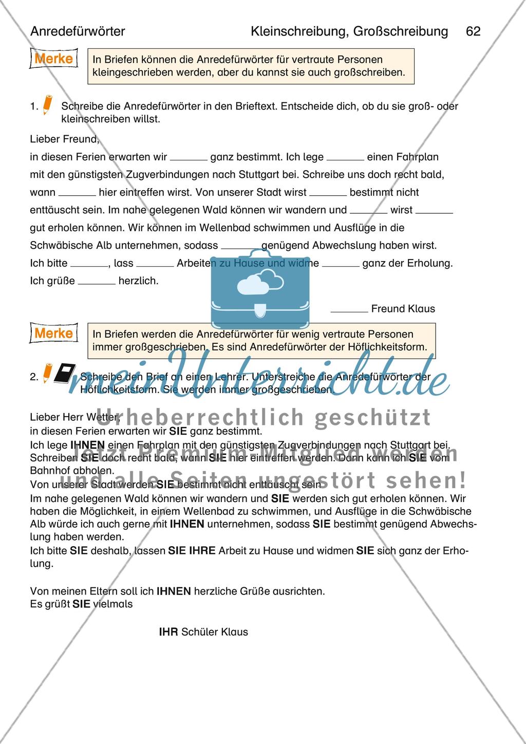 Kleinschreibung, Großschreibung Preview 2