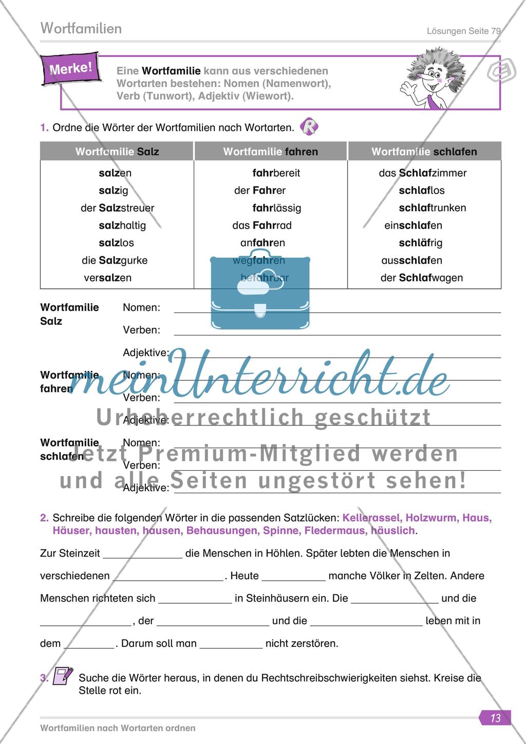 Wortfamilien Preview 2