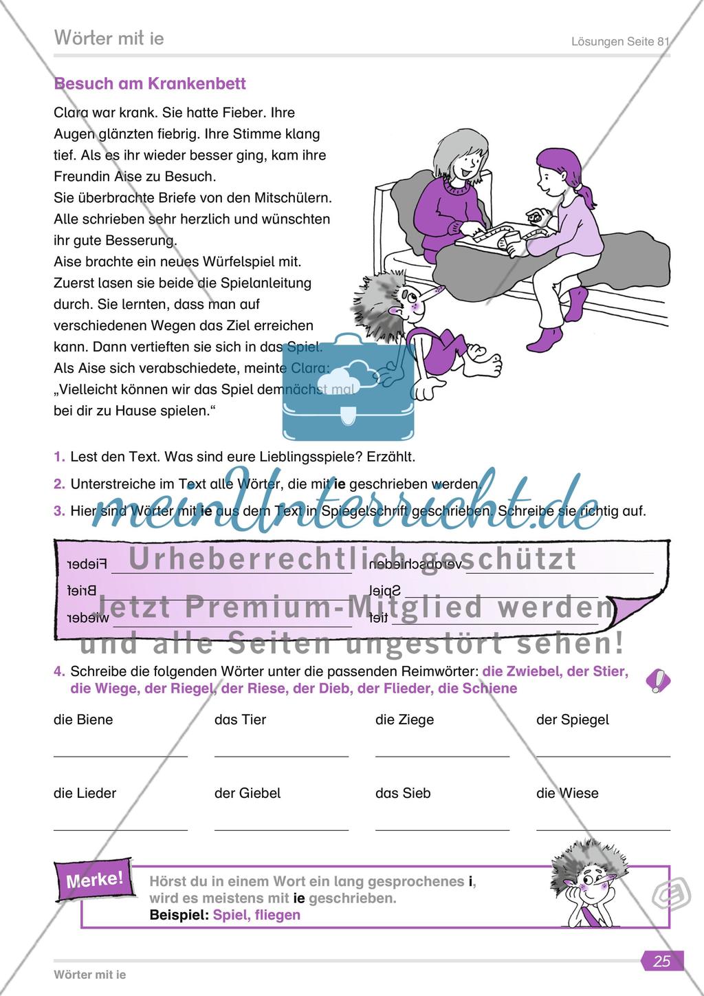 Wörter mit ie Preview 1