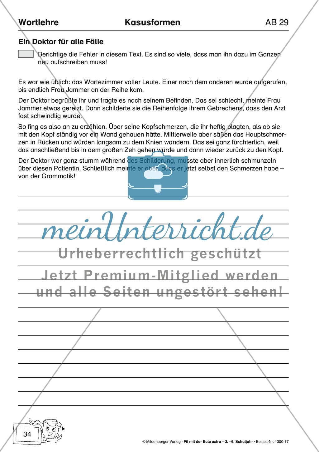 Wortlehre: Kasusformen Preview 12