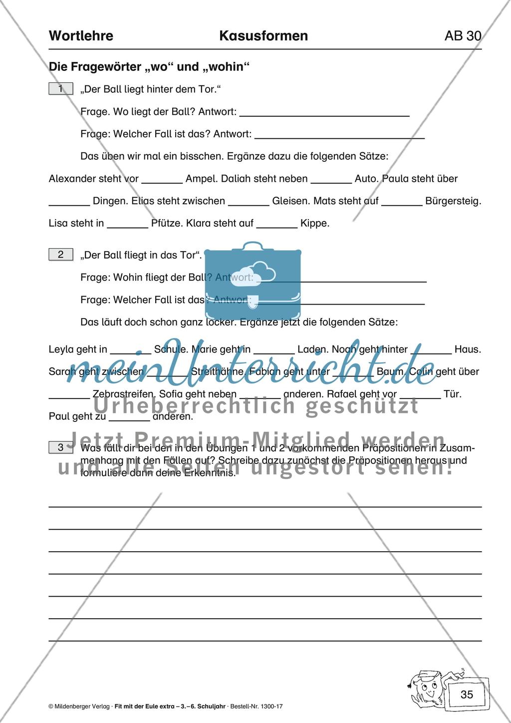 Wortlehre: Kasusformen Preview 13
