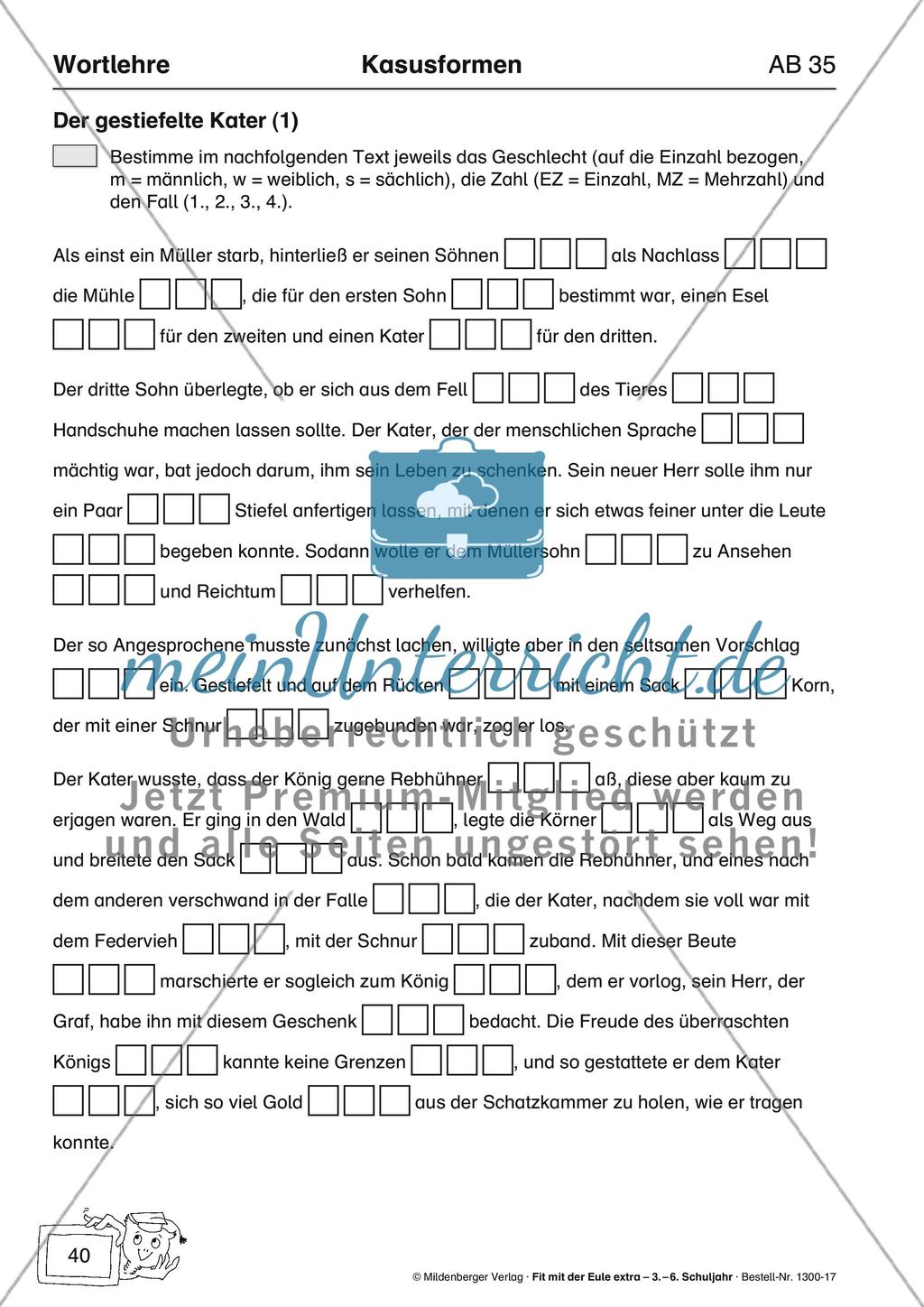 Wortlehre: Kasusformen Preview 18