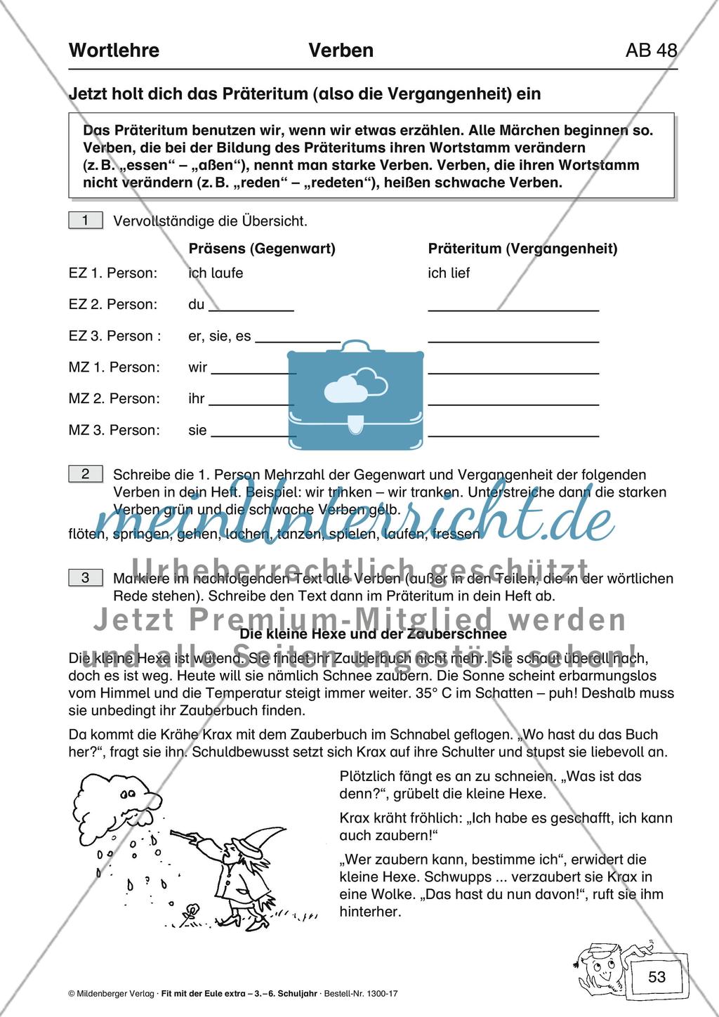 Wortlehre: Verben Preview 12