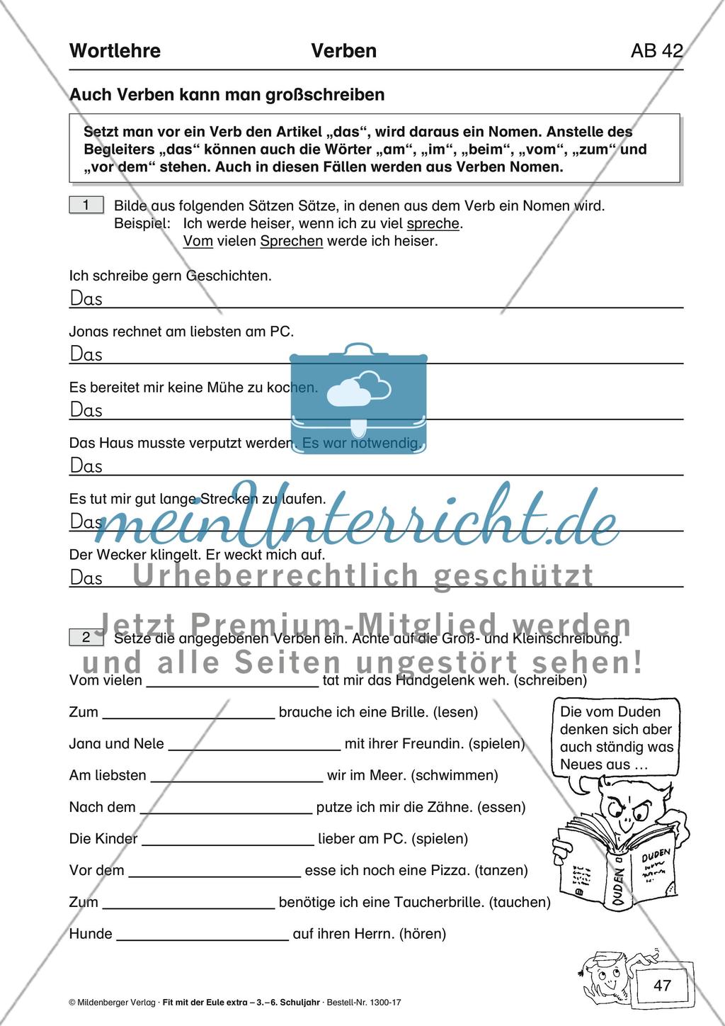 Wortlehre: Verben Preview 6