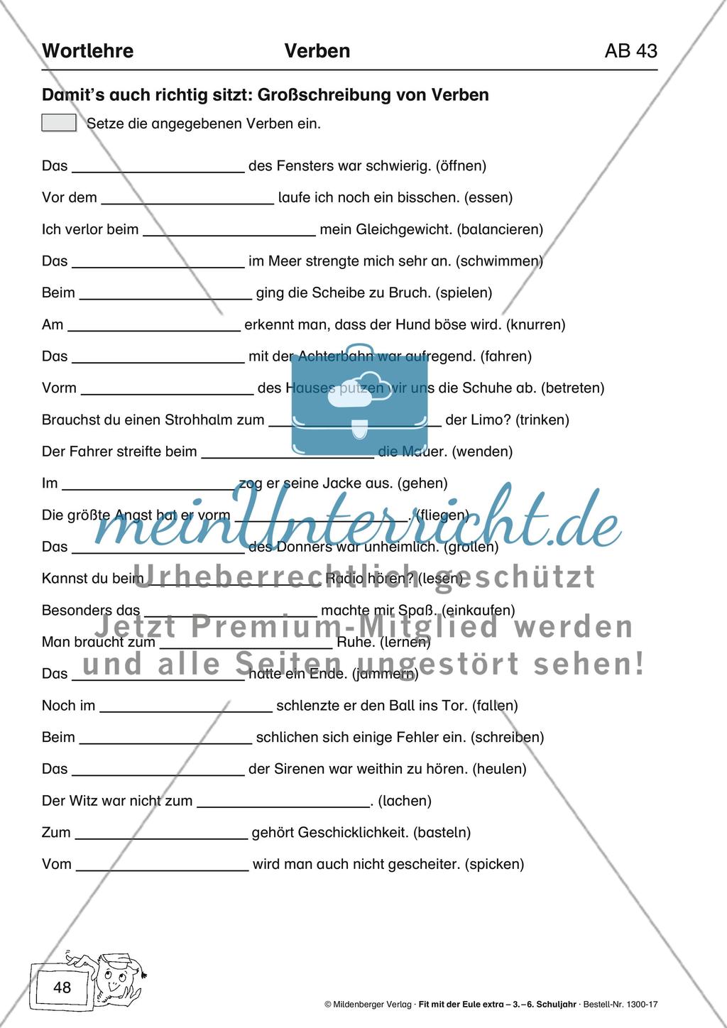 Wortlehre: Verben Preview 7