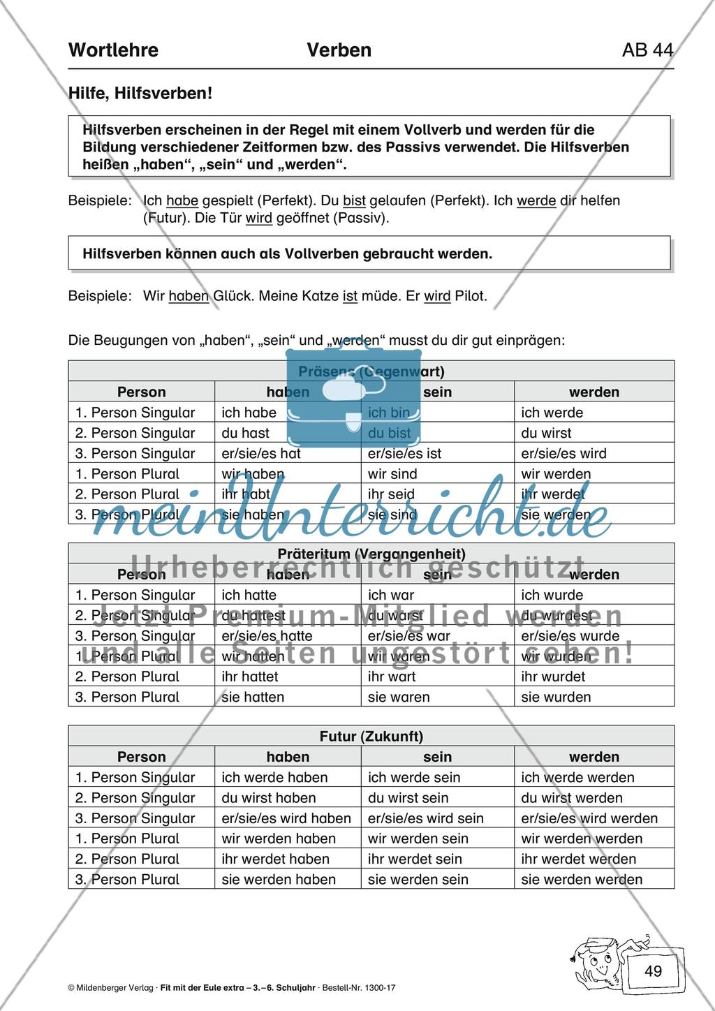 Wortlehre: Verben Preview 8
