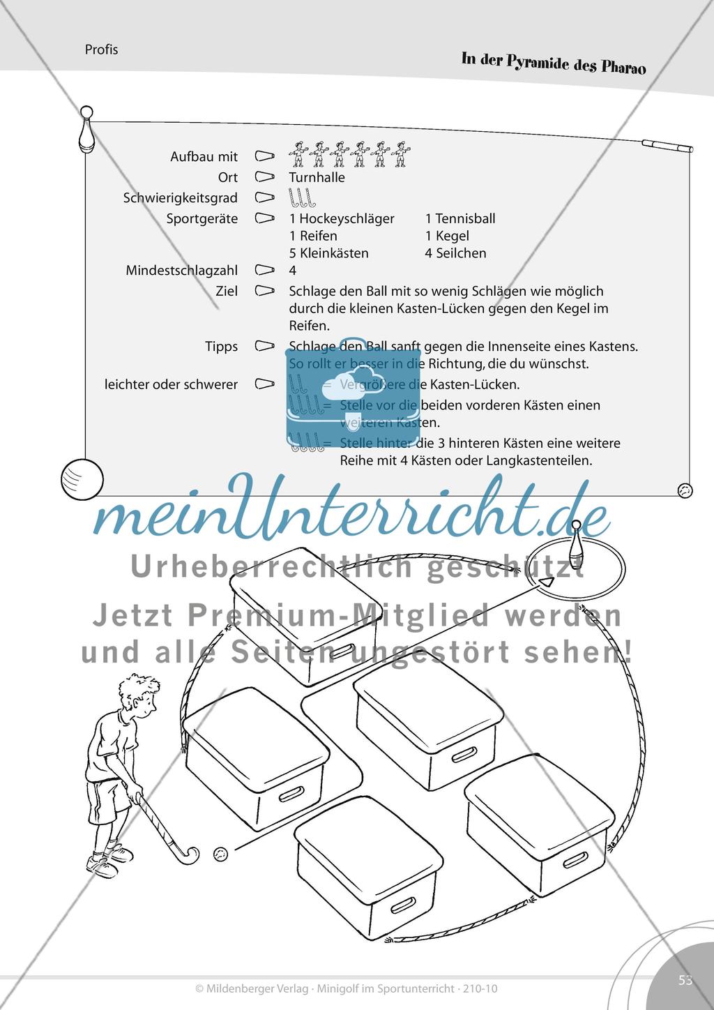Vierzehn schwere Minigolf-Bahnen für die Turnhalle oder den Schulhof Preview 11