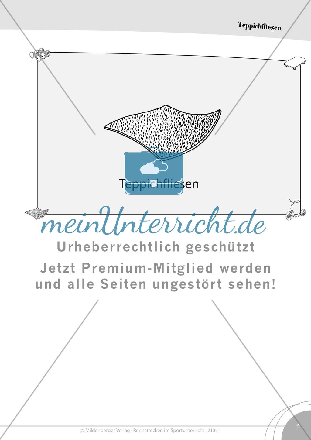 Rennstrecken mit Teppichfliesen Preview 1