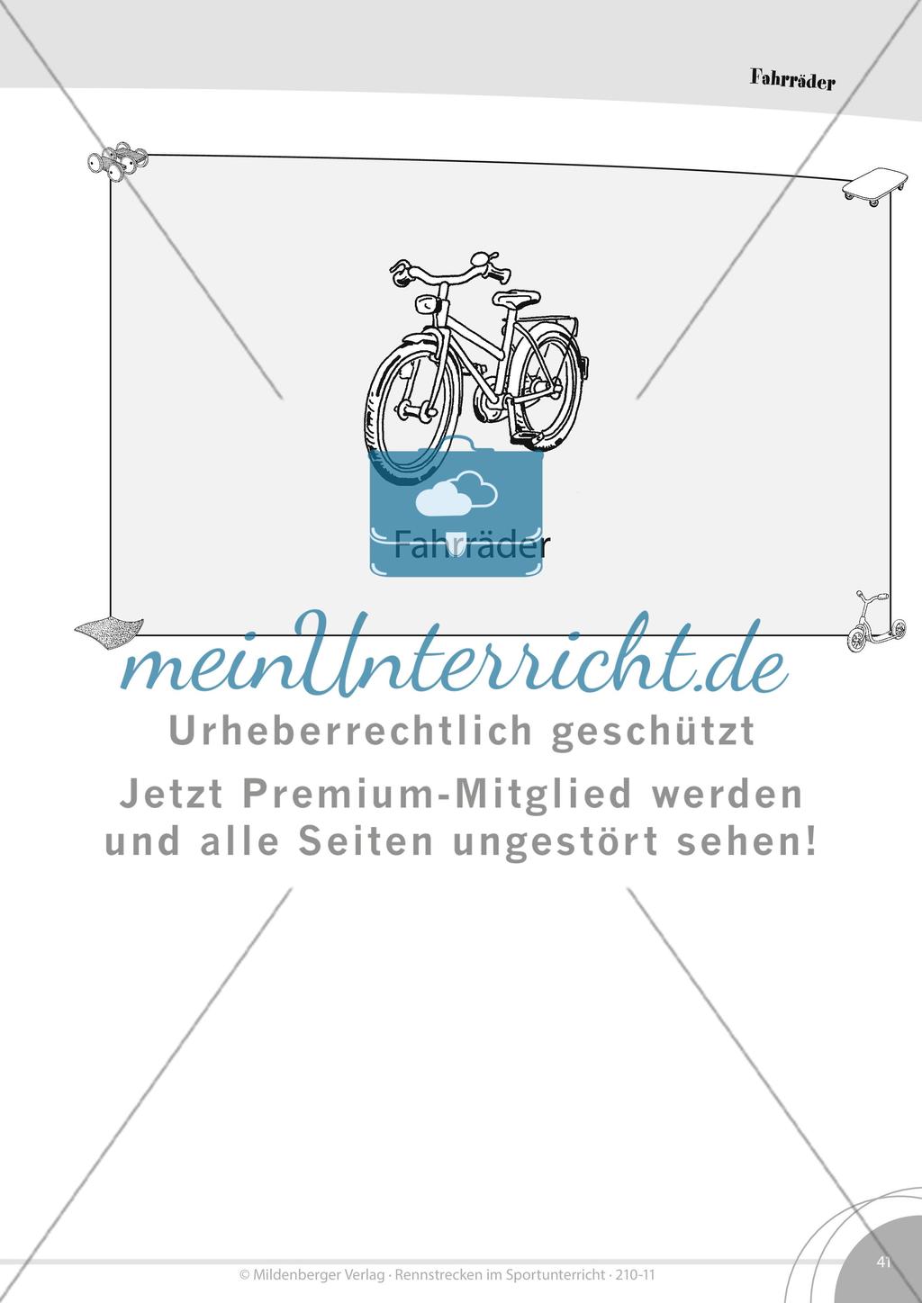 Rennstrecken mit Fahrrädern Preview 1