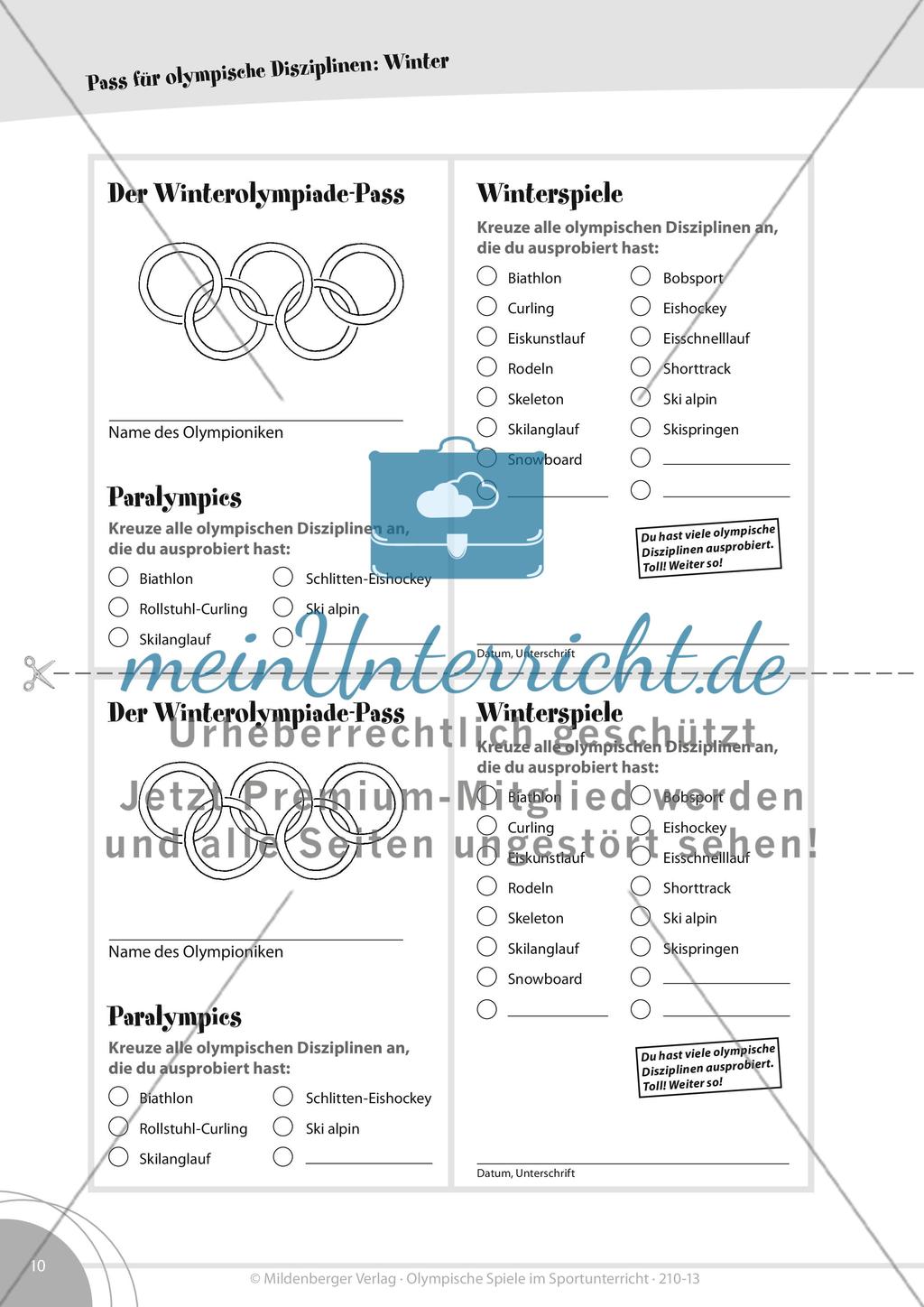 Pässe für olympische Winter- und Sommerspiele Preview 1