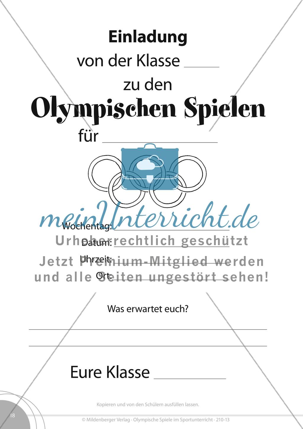 Einladung zu den Olympischen Spielen Preview 1
