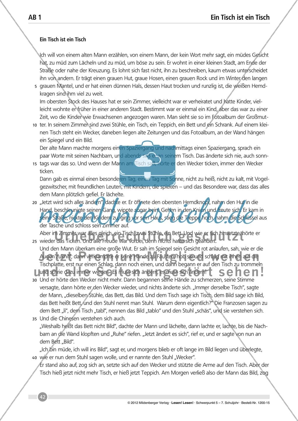 Ein Tisch ist ein Tisch Preview 1