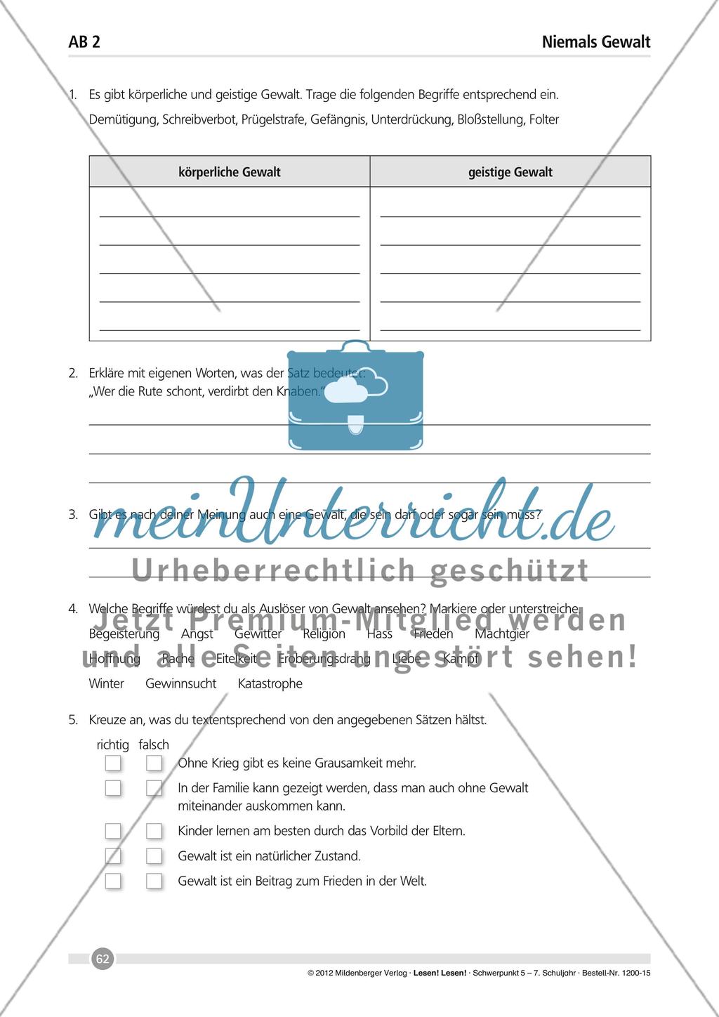 Niemals Gewalt Preview 2
