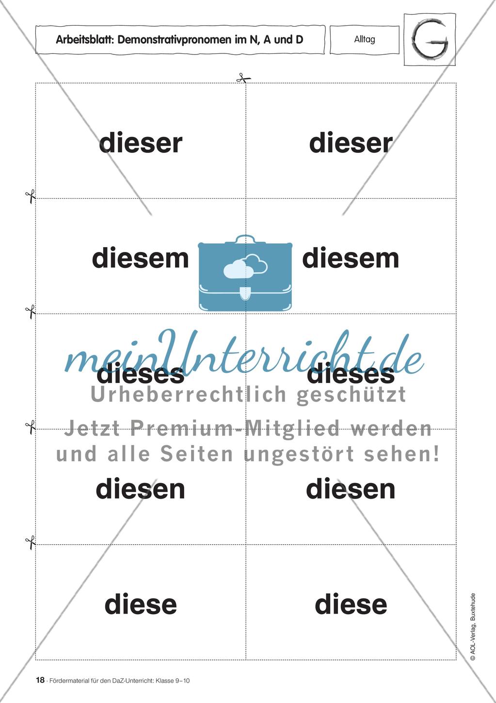 Fördermaterial für den DaZ-Unterricht: Klasse 9-10 - Teil 1 Preview 11