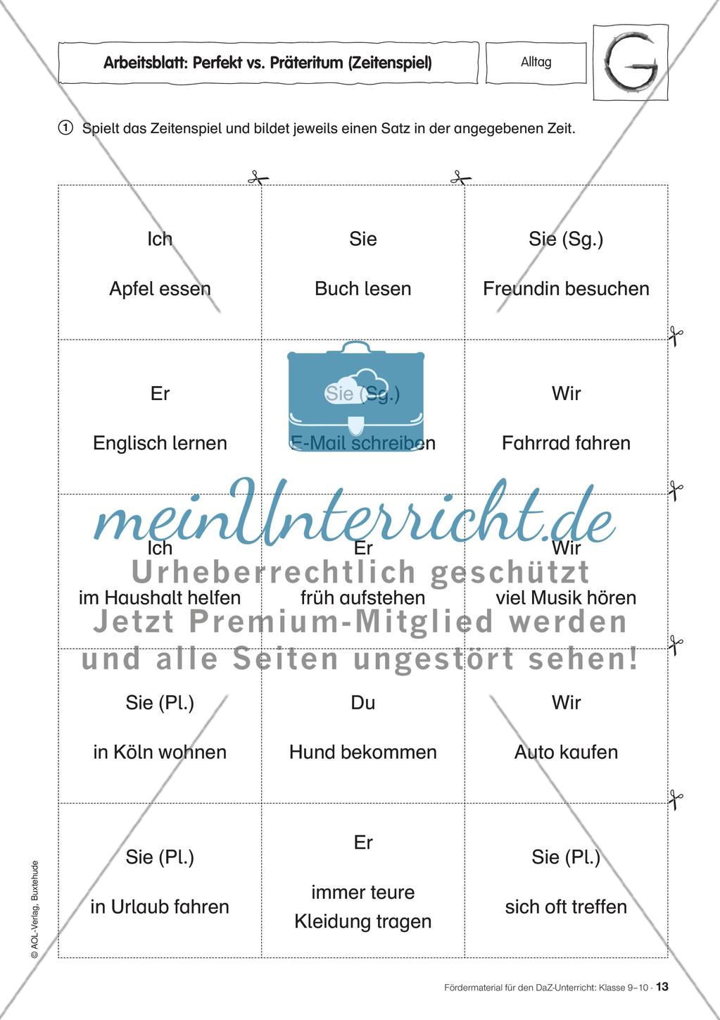 Fördermaterial für den DaZ-Unterricht: Klasse 9-10 - Teil 1 Preview 6