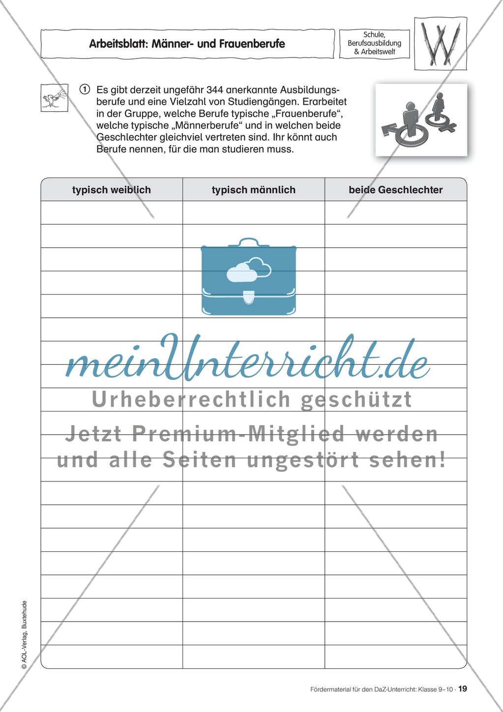 Fördermaterial für den DaZ-Unterricht: Klasse 9-10 - Teil 2 Preview 1