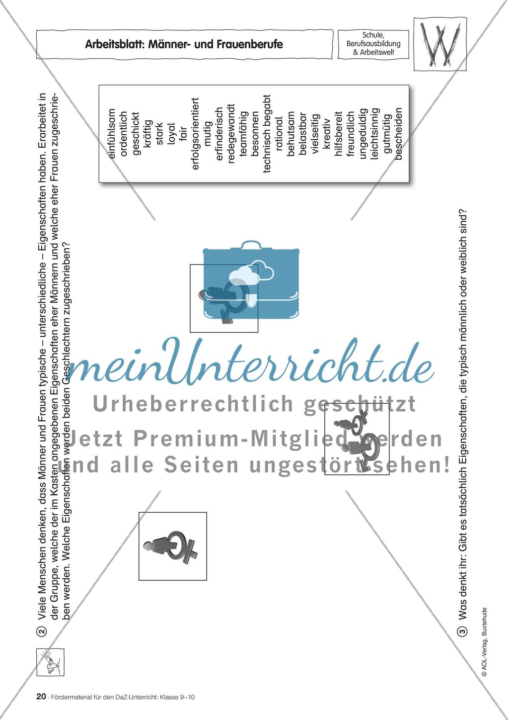 Fördermaterial für den DaZ-Unterricht: Klasse 9-10 - Teil 2 Preview 2