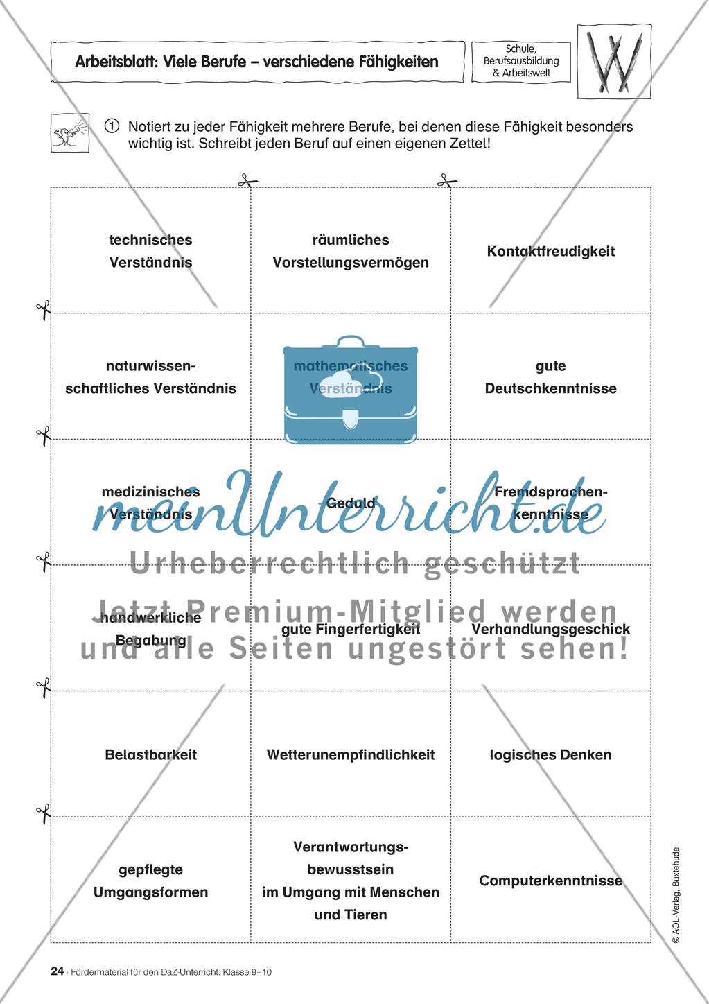 Fördermaterial für den DaZ-Unterricht: Klasse 9-10 - Teil 2 Preview 6