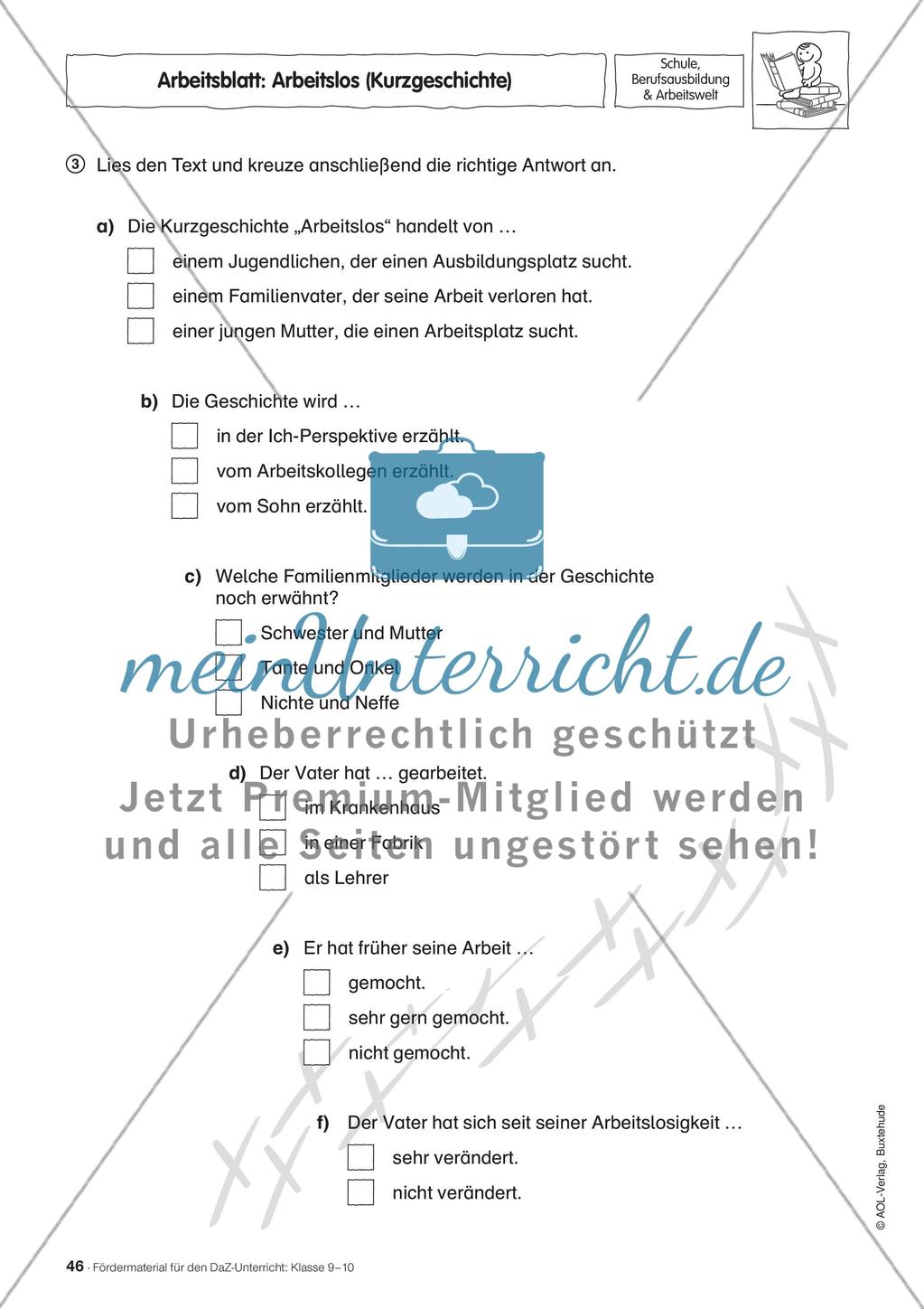 Fördermaterial für den DaZ-Unterricht: Klasse 9-10 - Teil 4 Preview 4