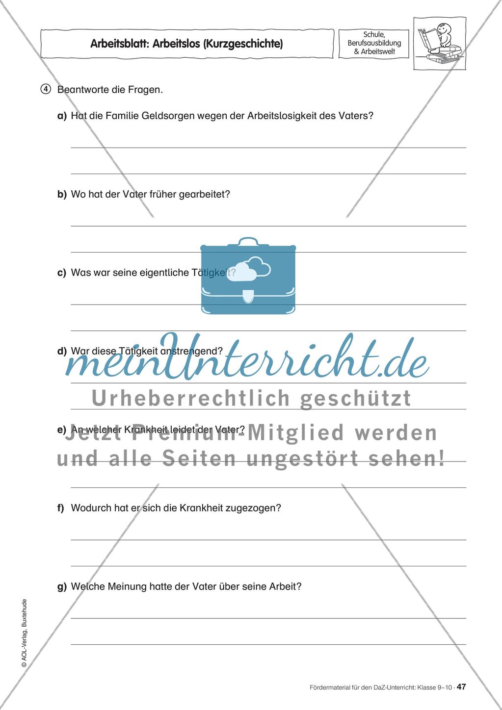 Fördermaterial für den DaZ-Unterricht: Klasse 9-10 - Teil 4 Preview 5