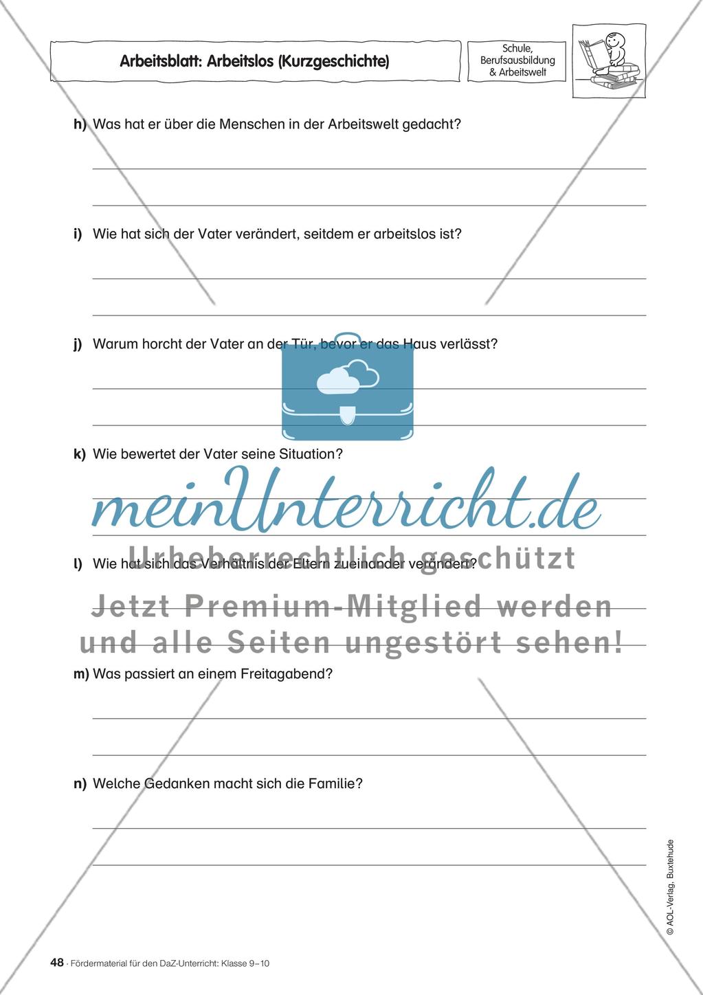Fördermaterial für den DaZ-Unterricht: Klasse 9-10 - Teil 4 Preview 6