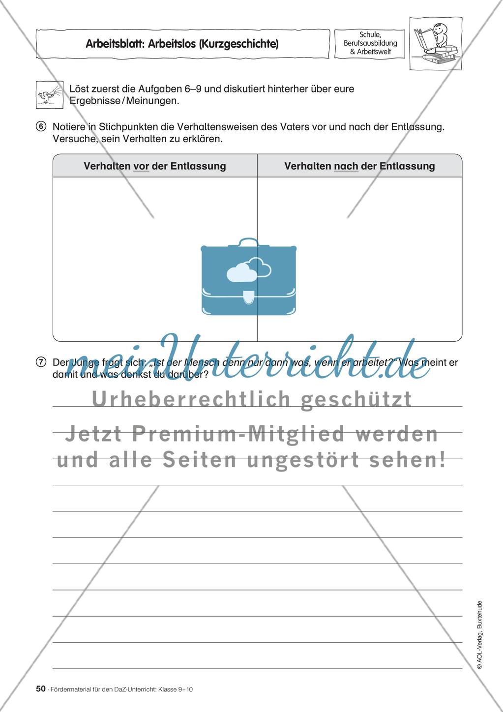 Fördermaterial für den DaZ-Unterricht: Klasse 9-10 - Teil 4 Preview 8