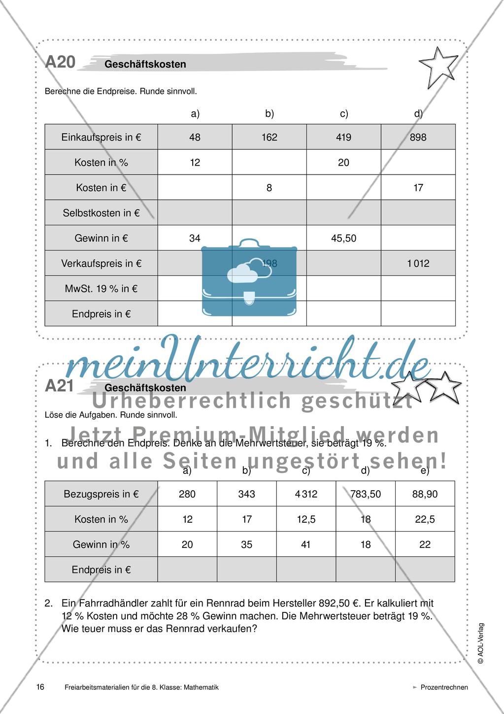 Prozentrechnen Preview 11