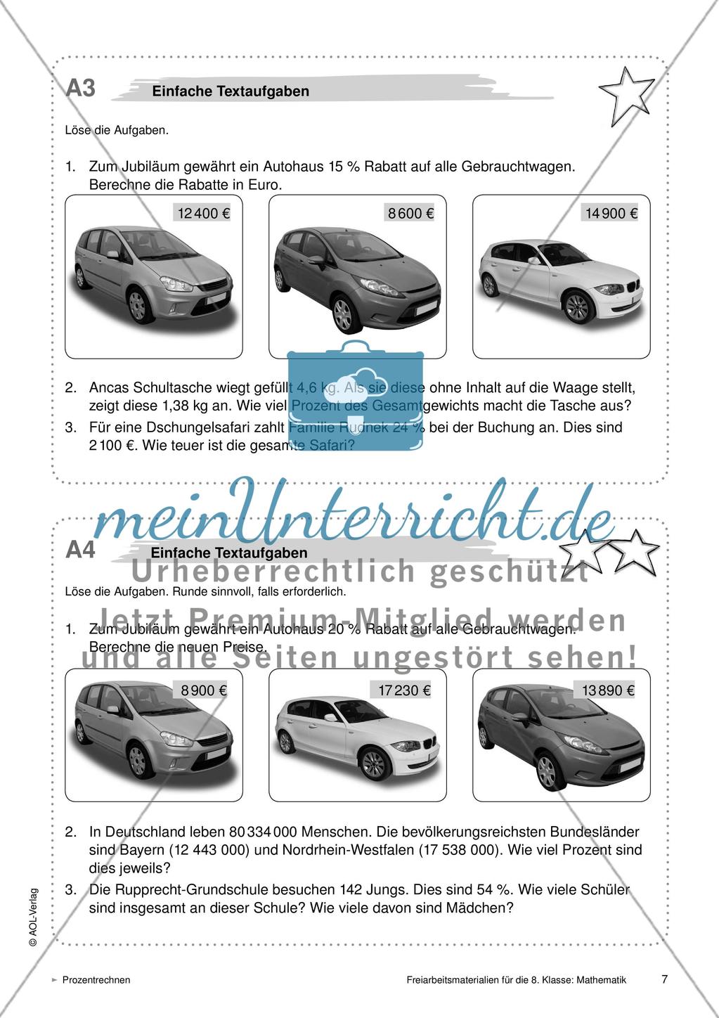 Prozentrechnen Preview 2