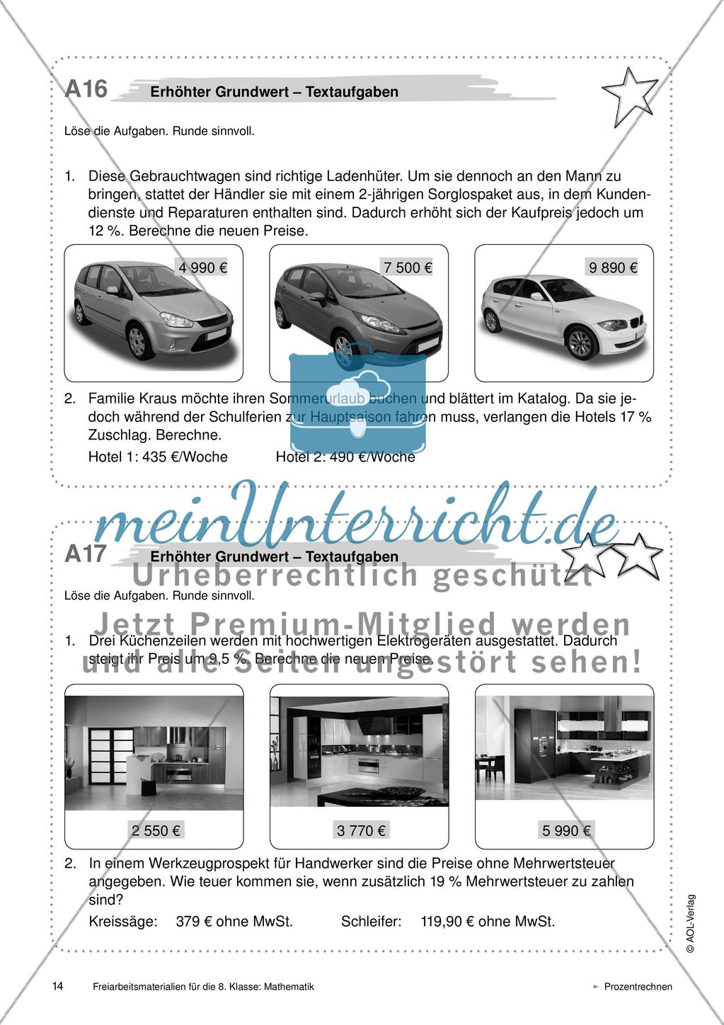 Prozentrechnen Preview 9