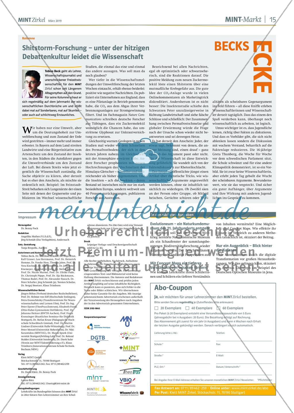 MINT Zirkel - Ausgabe 1, März 2019 Preview 15