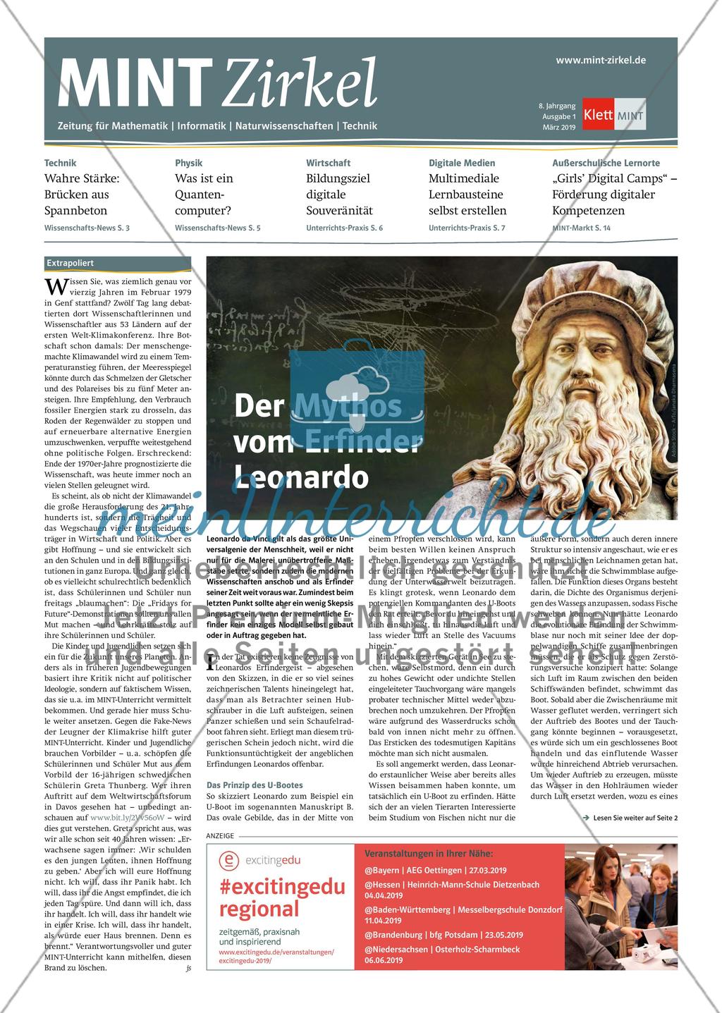 MINT Zirkel - Ausgabe 1, März 2019 Preview 1
