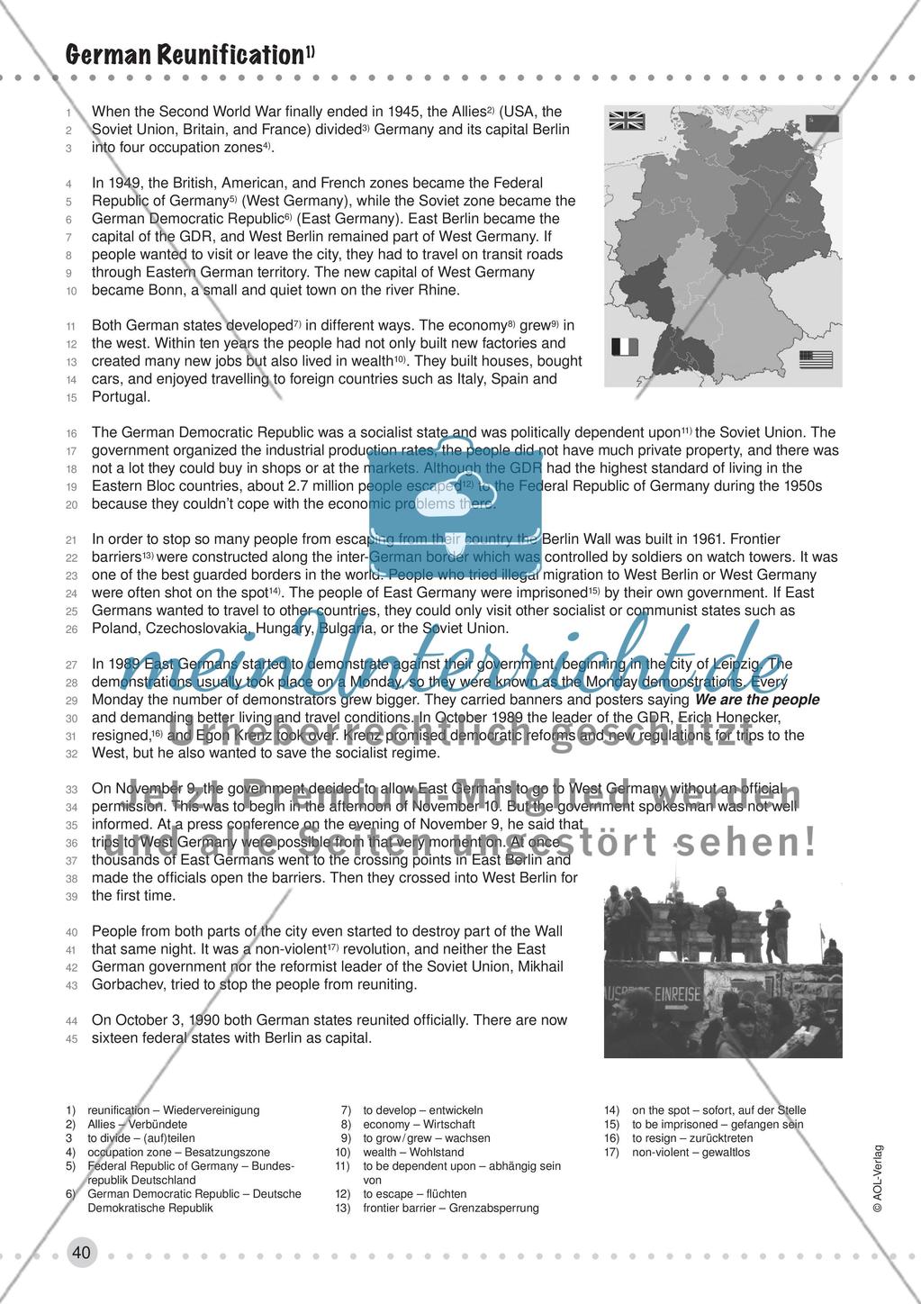 German Reunification Preview 2