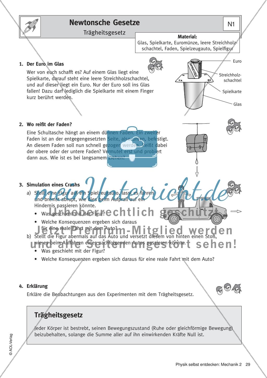 Newtonsche Gesetze Preview 1