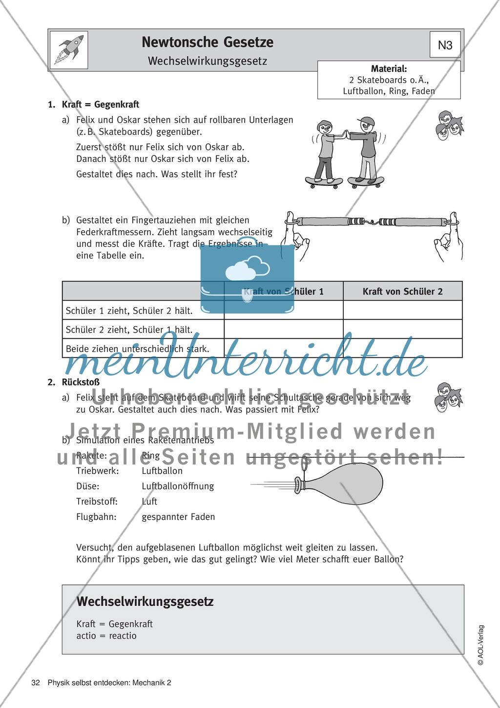 Newtonsche Gesetze Preview 4