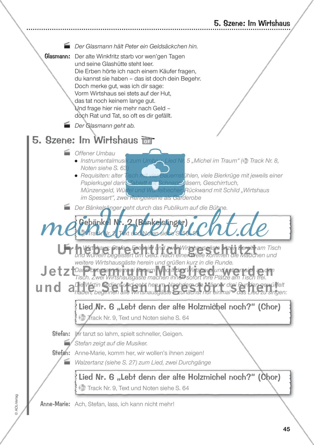 Teil II: Das Musical „Das kalte Herz“ – Text und Noten Preview 10